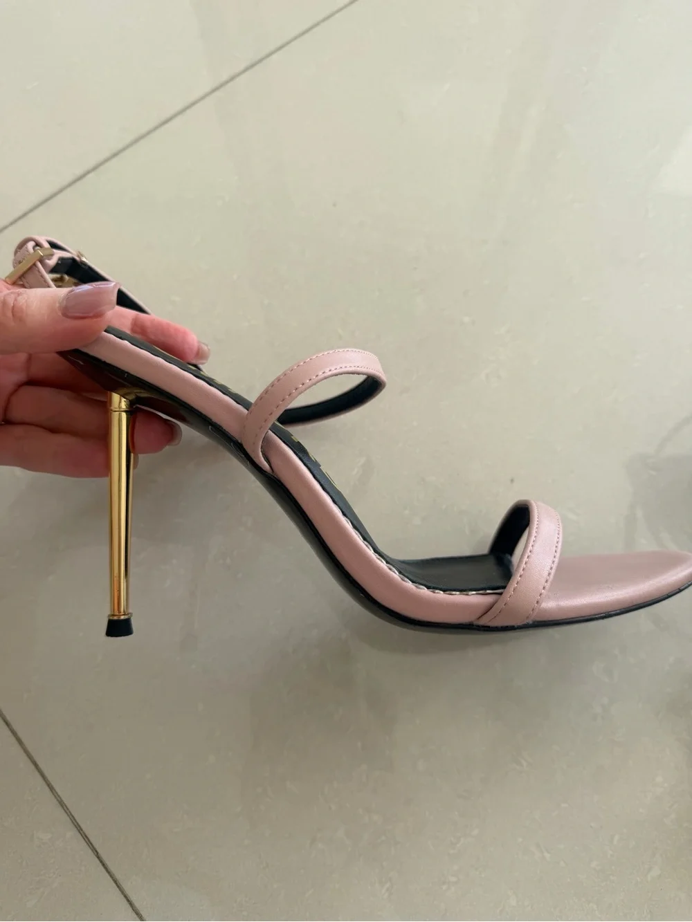 Tom Ford Blush Pink Leather heels